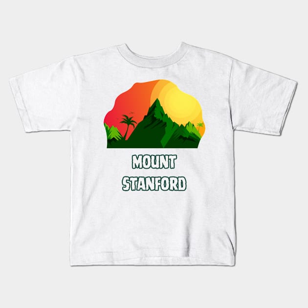 Mount Stanford Kids T-Shirt by Canada Cities